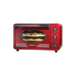 Nostalgia Rtov2russian River Large - Capacity 0.7 - Cu. Ft. Capacity Multi - Functioning Retro Convection Toaster Oven, Retro Red