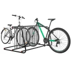 AECOJOY Commercial Floor Bike Rack Stand, 10-Bike Capacity Dual Sided Bicycle Storage Stand Floor Parking Stand