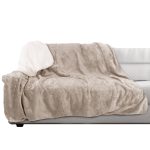 Pet Adobe 870246UXL Waterproof 60x70in Pet Throw Blanket, Tan