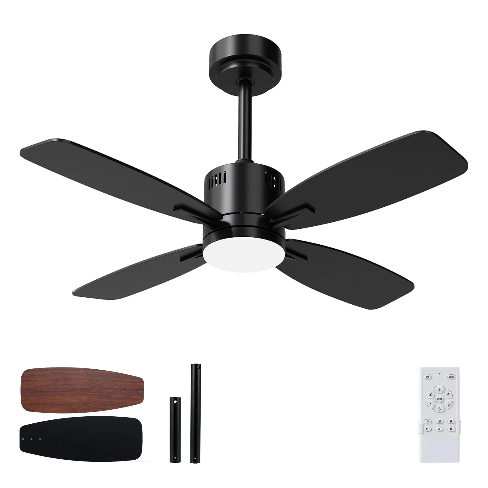 b492e465a085d886625610da2710bbb3e3d50976fa3caa6978333b2fa3dd67a4.webp Tangkula 42” Ceiling Fan with Light and Remote - Image 1