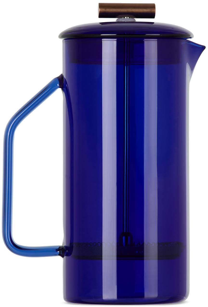 b4ae46c405038d5c7f318562add5bdf9f72fa7620fd2897f2cd5077c724f7ee2.jpg Yield Glass French Press - Cobalt - Image 1