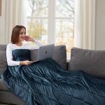 Altavida 12-Lb. Faux Mink to Microfiber Weighted Blanket, Blue, 12 lbs