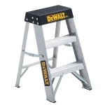 dewalt DXL2010 - 02 2 Steps, Aluminum Step Stool, 300 lb. Load Capacity, Silver