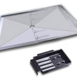 Quickflame Replacement Grease Tray Set for 2-3 Burner BBQ Grill Models (Small to Mid-Size Grills) from Nexgrill, Dyna Glo, Weber, Kenmore, BHG and