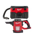 Milwaukee M18 18-Volt 2 gal. Lithium-Ion Cordless Wet/Dry Vacuum with M18 Compact Vacuum (2-Tool)