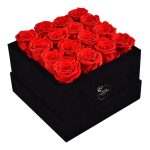 Passion Square Flower Bouquet - Red