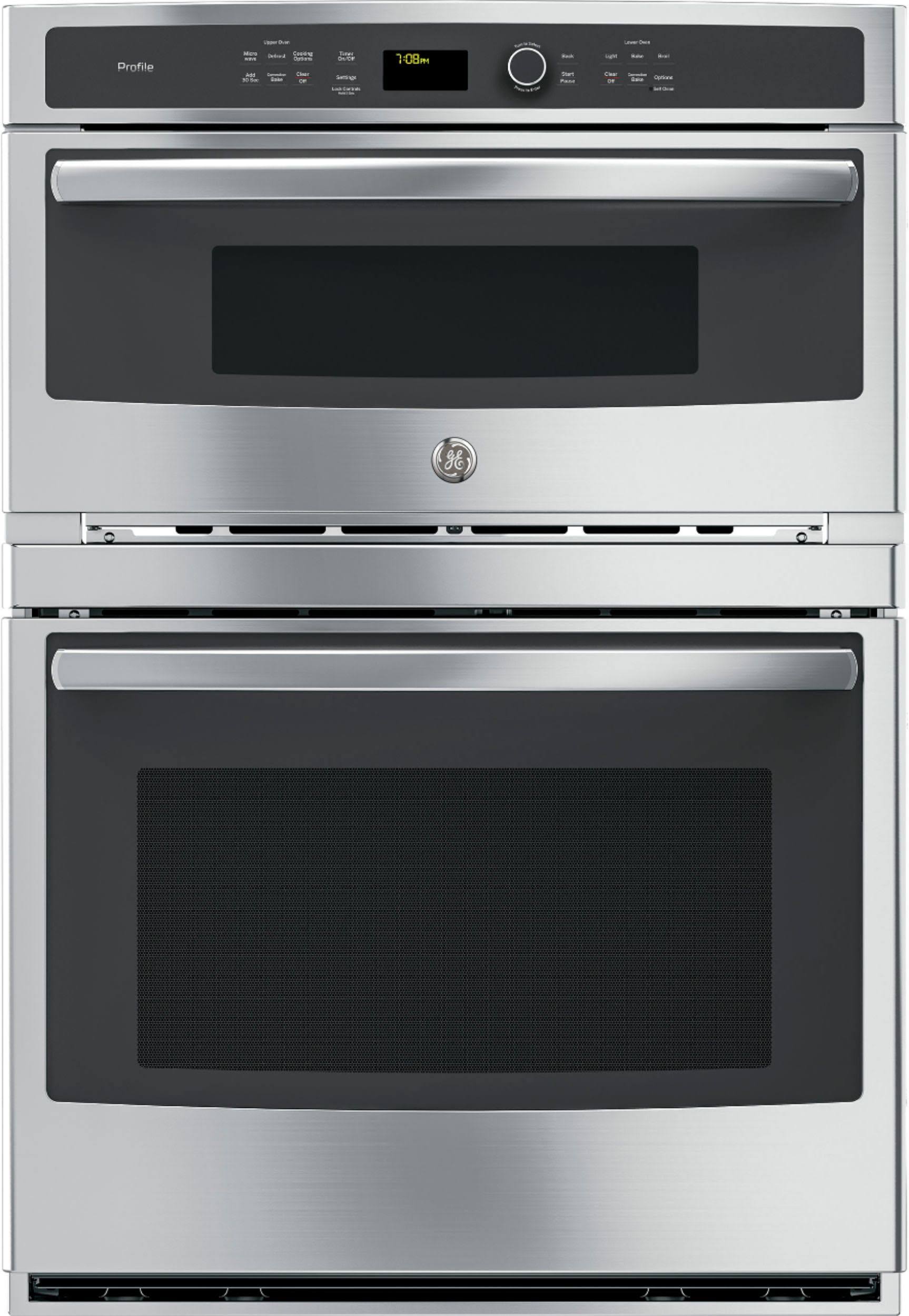 b58830d3b6dd0d0b313c6f29f0cddae23422dc4f905323d867226fdea93bfaaf.jpg GE Profile 30" Stainless Steel Built-In Convection Combination Microwave Wall Oven - Image 1