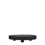 AllModern Vahle Ottoman/Coffee Table Tray Color: Black , Size: 2.5" H x 11.8" W x 11.8" D