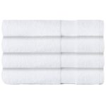 Sunham Soft Spun Cotton 4-pc. Bath Towel Set - White