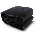 10 ft. x 20 ft. 30% Sun-Block Shade Cloth Net Mesh Shade with Clips for Garden Patio and Plants, Black