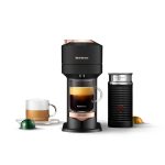 Nespresso Vertuo Next Coffee and Espresso Machine by De'Longhi with Milk Frother Black Matte Rose Gold