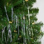 1000ct Silver Tinsel Icicle Strands Christmas Decorations 18"