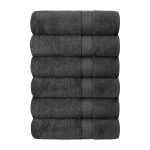 Quba Linen Hotel & Spa 100% Cotton Bath Towels Set of 6-24x48 inch Ultra Soft Large Bath Towel Set Highly Absorbent Daily Usage