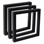 Gotham Deep Gallery Frames Set of 3 Professional Made to Order No Glass/Backing Size: 12 inch x 12 inch Black