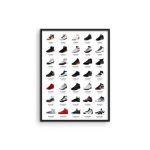 Haus and Hues Sneaker Posters for Guys - Michael Jordan Shoes Posters for Bedroom, Dope Posters Sneakerhead Room Decor, Shoe Poster Cool Wall Art