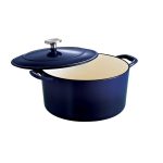 Tramontina Covered Round Dutch Oven Enameled Cast Iron 6.5-Quart Gradated Cobalt