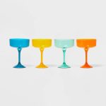 13oz 4pk Stemmed Cocktail Glasses - Sun Squad