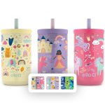 Ello Kids Bop 12 oz Tritan Tumbler, 3 Pack, Animal, Princess & Unicorn, Size: One Size