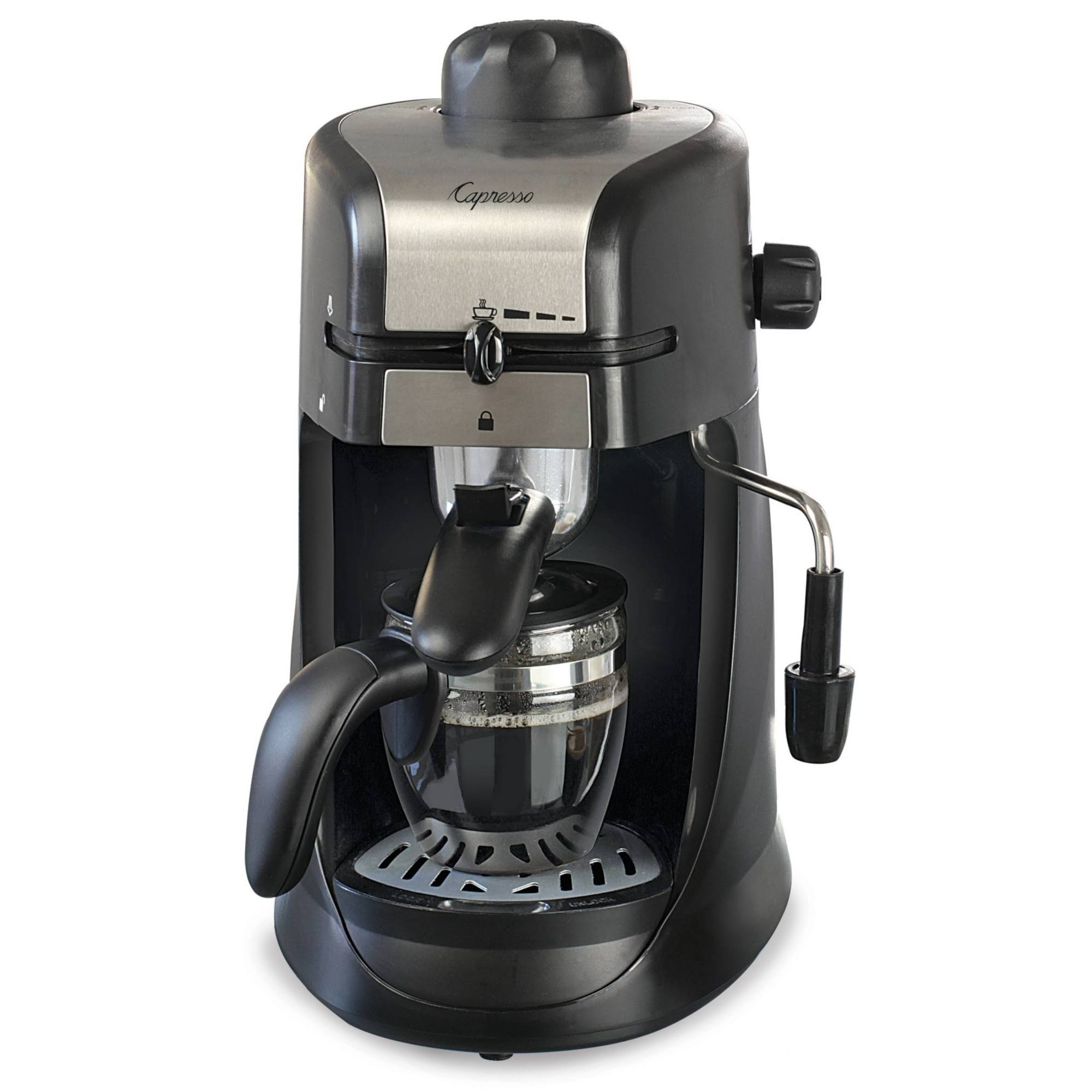 b7433269e468c14807b584646e1ac27902a93ac3ae5ade9aed647793237c9e25.jpg Capresso 4-Cup Espresso & Cappaccino Maker - Image 1
