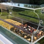 Go Simply Amazing Window Bird Feeder with Strong Suction Cups and Easily Removable Extra Large Seed Tray - Window Bird