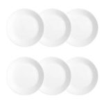 Corelle Livingware Bread Plates, Winter Frost White - Set of 6
