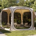 East Oak Portable Screen Room Canopy Instant Screen Tent 12 x 12 ft with Carry Bag