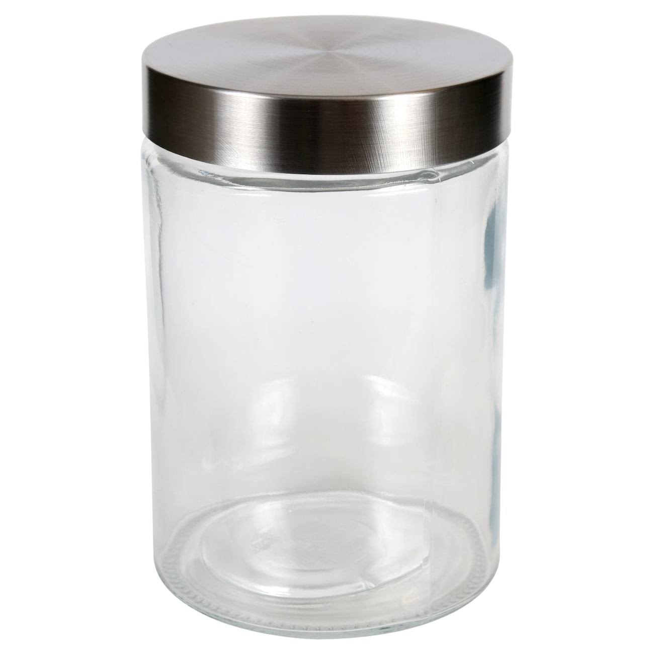 b79f67de165e0bccb55949fcf992d3a6b5350d09b5f63353e15e51cd68d7e57d.jpg Glass Jars with Stainless Steel Lids 33.8-fl.oz. - Image 1