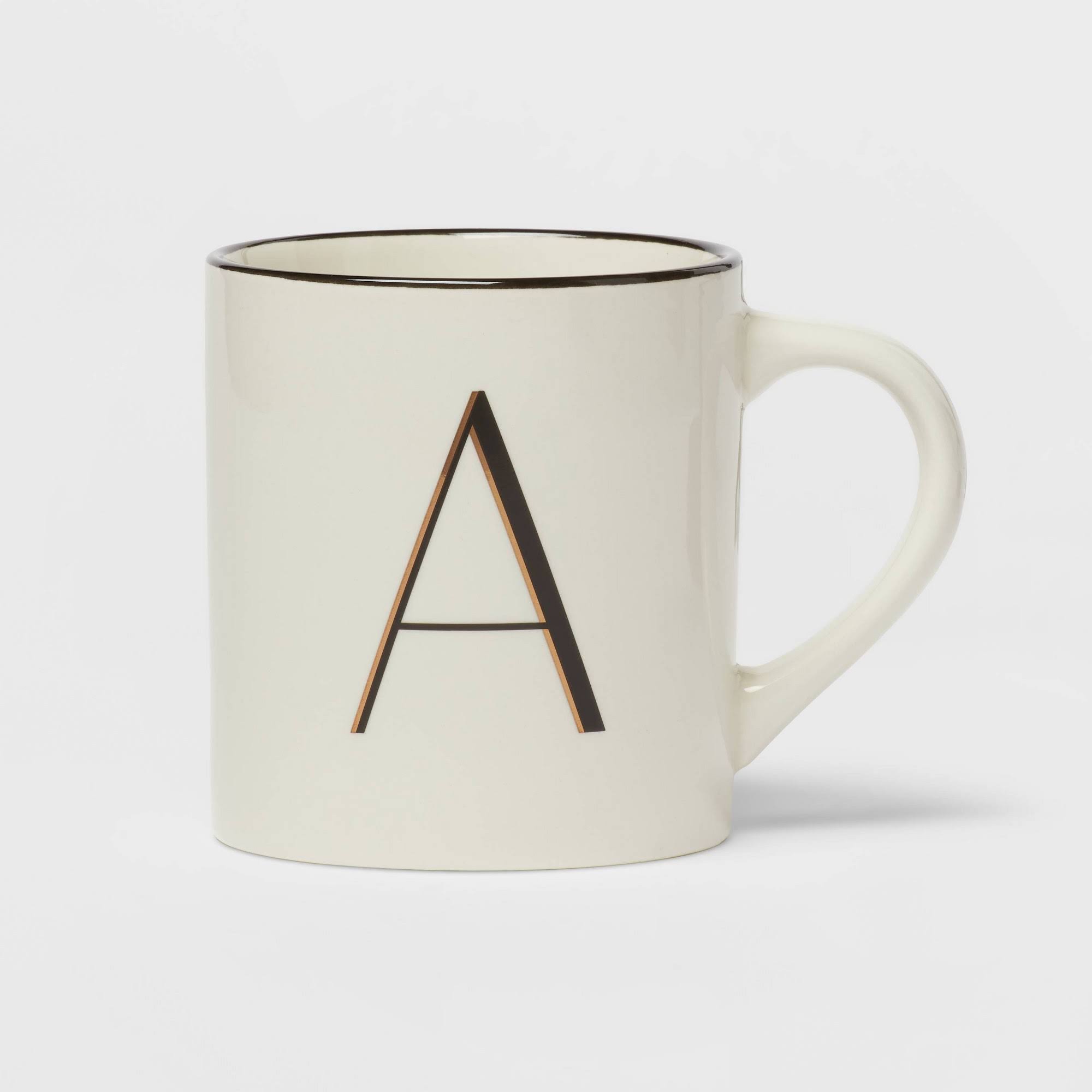 b7a7013824f6c90e734f5e2d2dbc833e59e1da69263bdd2e474a8b8c6bd7782c.jpg 16oz Stoneware Monogram A Mug Ivory - Threshold - Image 1
