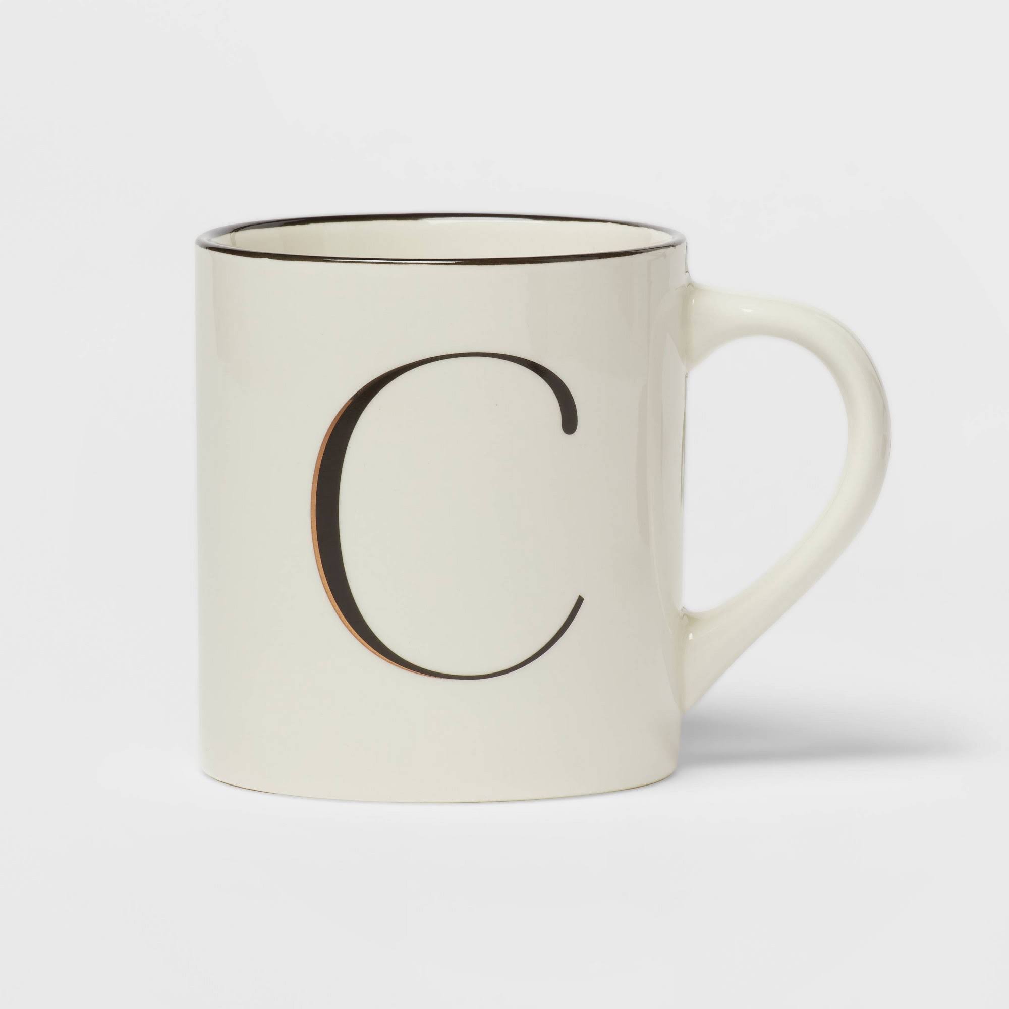 b7ae0369b07ac39a02a6c3554af6a3d13ac6b619e74c34a6e29828aae7d66de1.jpg 16oz Stoneware Monogram C Mug Ivory - Threshold - Image 1