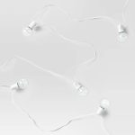 20ct Incandescent Outdoor String Lights G40 Clear Bulbs - White Wire - Room Essentials