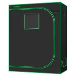 4x2 Grow Tent S425, 2-4 Plants Use, High Reflective Mylar with Observation Window and Floor Tray for Hydroponics Indoor Plant 48�ɡ� x 24�ɡ� x 60�ɡ�