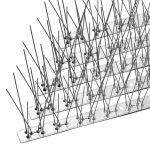 OFFO Bird Spikes with Stainless Steel Base, Durable Bird Repellent Spikes Arrow Pigeon Spikes Fence Kit for Deterring Small Bird, Crows and