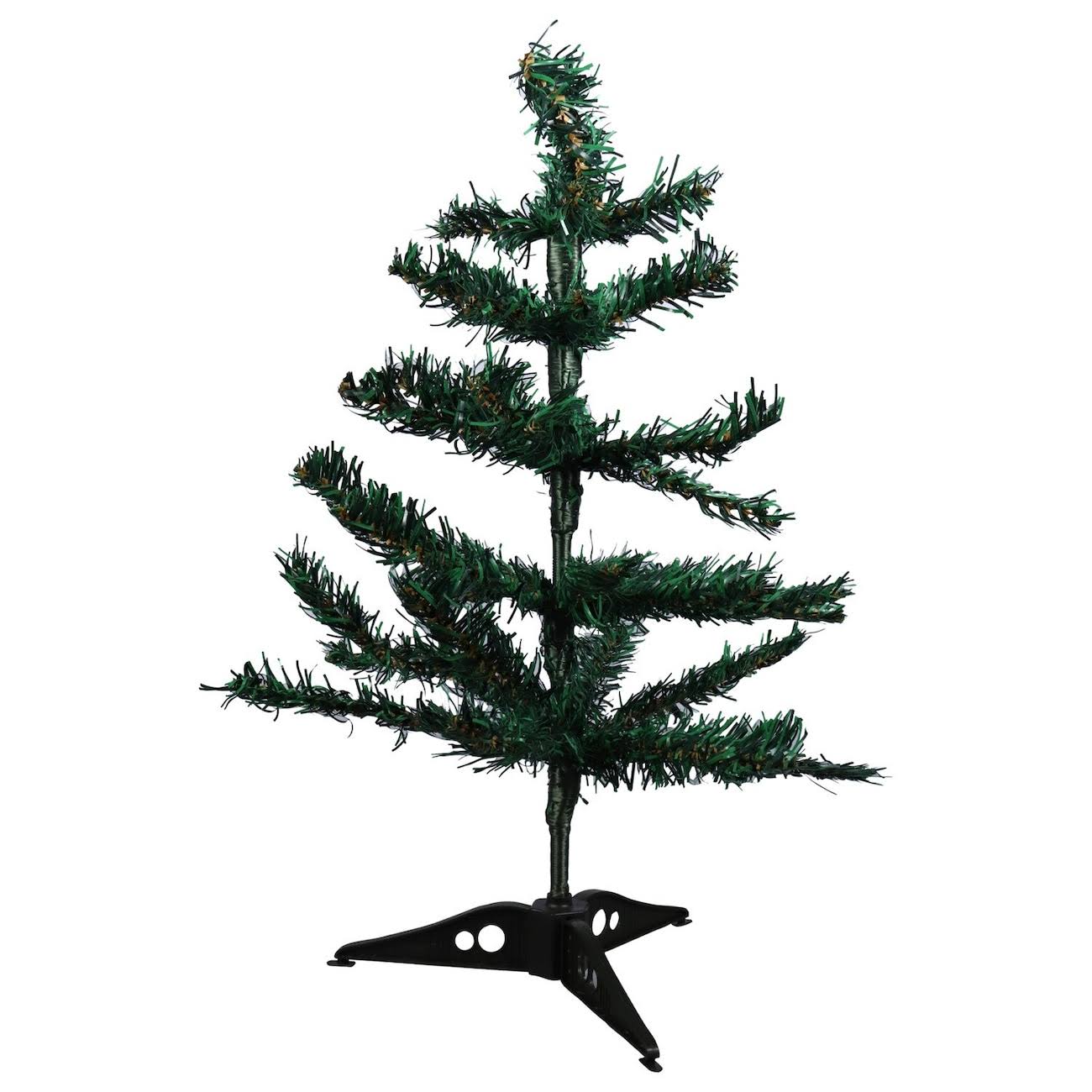 b80213a1ee6c6322a7a4192fde17ae1050f2878d0029b57432b8ec943f278aa2.jpg Green Table-Top Artificial Christmas Trees, 18 in. - Image 1