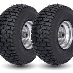 CMOOD 15x6.00-6 Lawn Mower Tire and Wheel Front Tire Compatible with John Deere Craftsman Husqvarna Riding Mowers Lawn Tractors