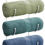 Sorbus 5-Tier Towel Rack with Wooden Top Shelf ,White