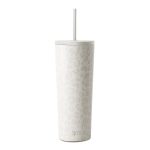 Simple Modern Classic 24oz Stainless Steel Lidded Tumbler Powder Coat 4D Cream Leopard