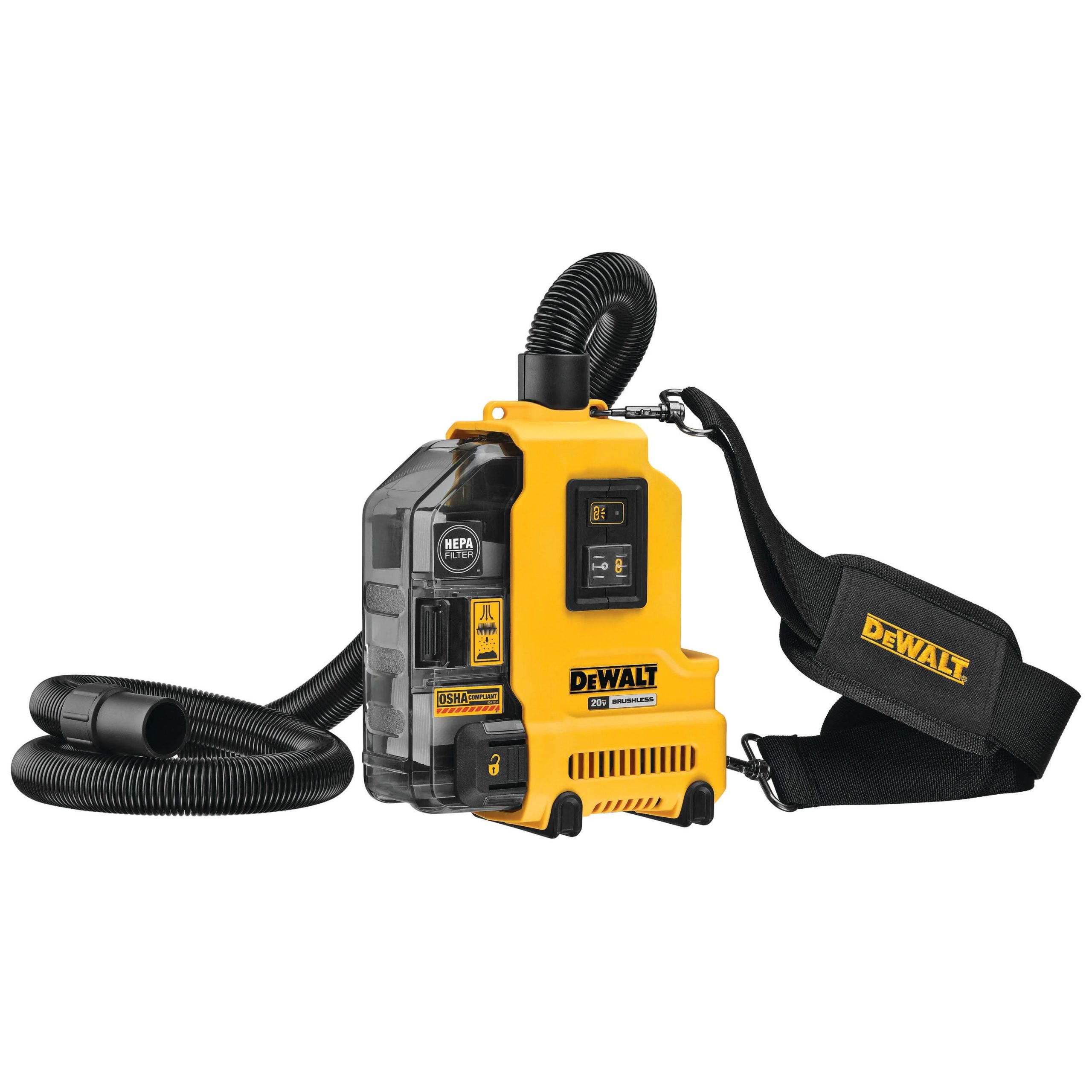 b8cf3780138949b18e579c12eb32a4007a82f26a1d037044a79541ee74928d06.jpg DeWalt DWH161B 20V MAX* Brushless Universal Dust Extractor (Tool Only) - Image 1