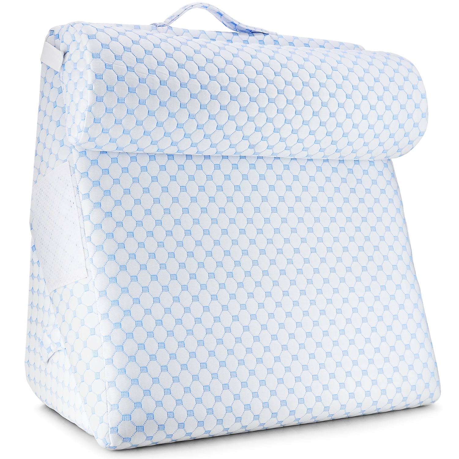 b8ebc9cb8c76daf91e70d5eba2187dfae13a6b3ec7abb1134c37d53ff51f0c3d.jpg Nestl Adjustable Wedge Pillow with Cooling Cover and Extra Pillow - 12-in-1 Wedge Pillows for Acid Reflux and After Surgery - Image 1