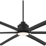 Casa Vieja 84" Ultra Breeze Modern Industrial Outdoor Ceiling Fan with Dimmable LED Light Remote Control Matte Black Wet Rated for Patio Exterior