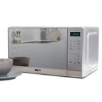 Total Chef Compact Countertop Microwave Oven, 700W, 0.7 Cubic Feet Capacity, Digital Touchscreen Controls, One-Touch Push-Button Opening, 6 Pre-Set
