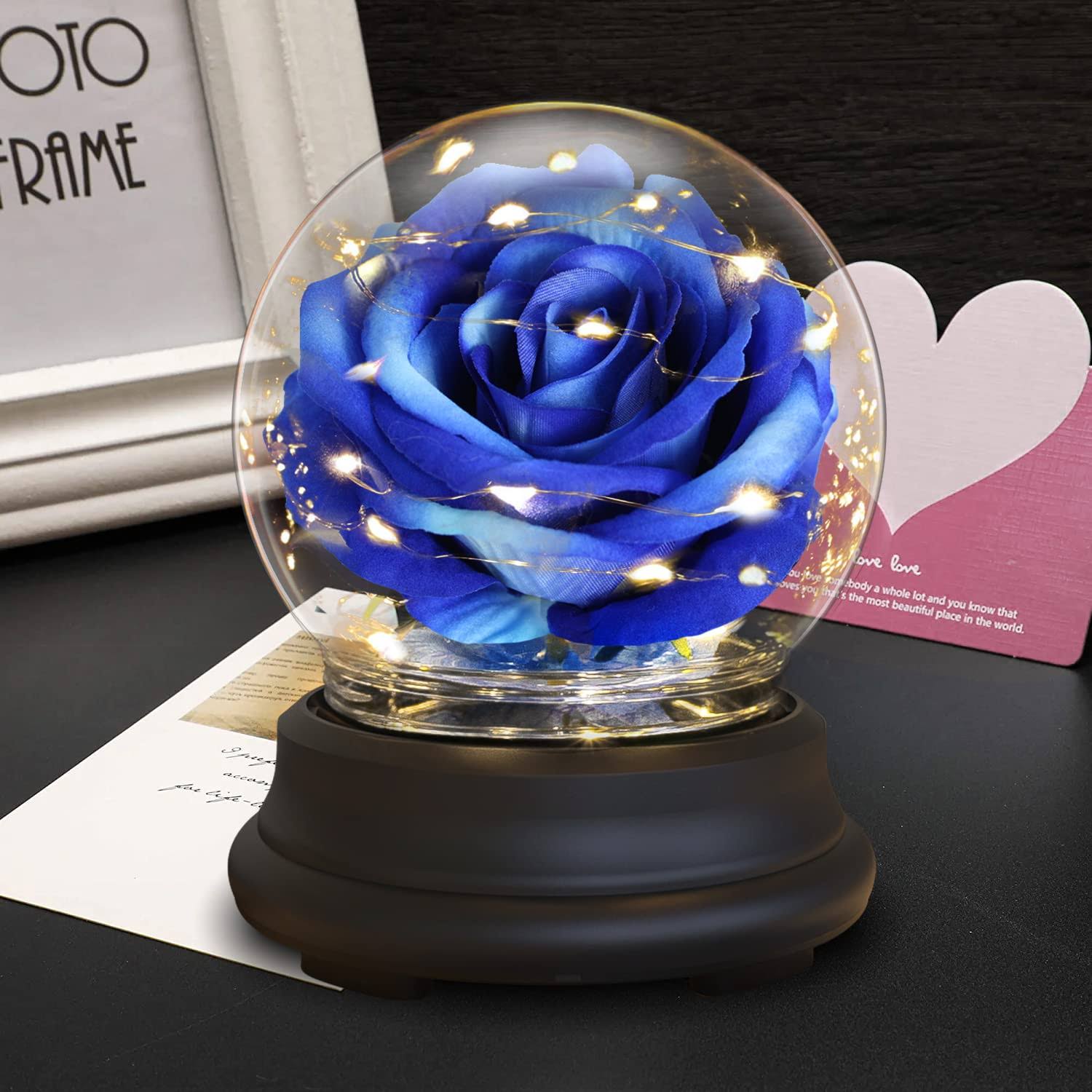 b92e59bd5e0ad357a7c99635079c52092df4fdcb262f0cd460da57ae32b02a0b.jpg Rose Flower Gifts for Her,Birthday Gifts for Women,Women Gift for Christmas,Mom Gift for Xmas,Artificial Flower Rose for Her, Anniversary, Valentines - Image 1