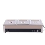 Food Warmer Steam Table Countertop 2-Pan Station Stainless Steel 110V