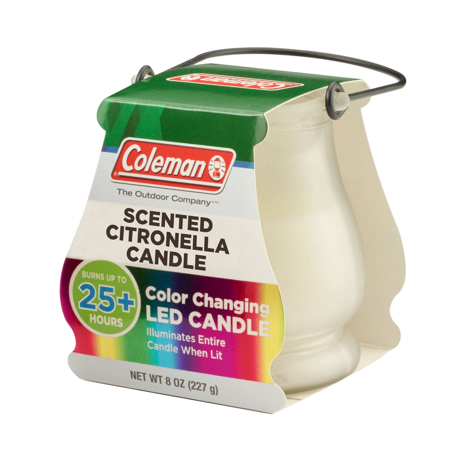 Coleman Candle, Citronella, Color Changing LED - 1 candle, 8 oz