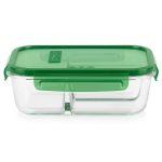 Pyrex 4-Cup MealBox Divided Glass Food Storage Container