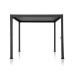 111S Metal Louvered Pergola with Adjustable Roof Mirador Color: Black, Finish: Black, Size: 10 ft W x 13 ft D