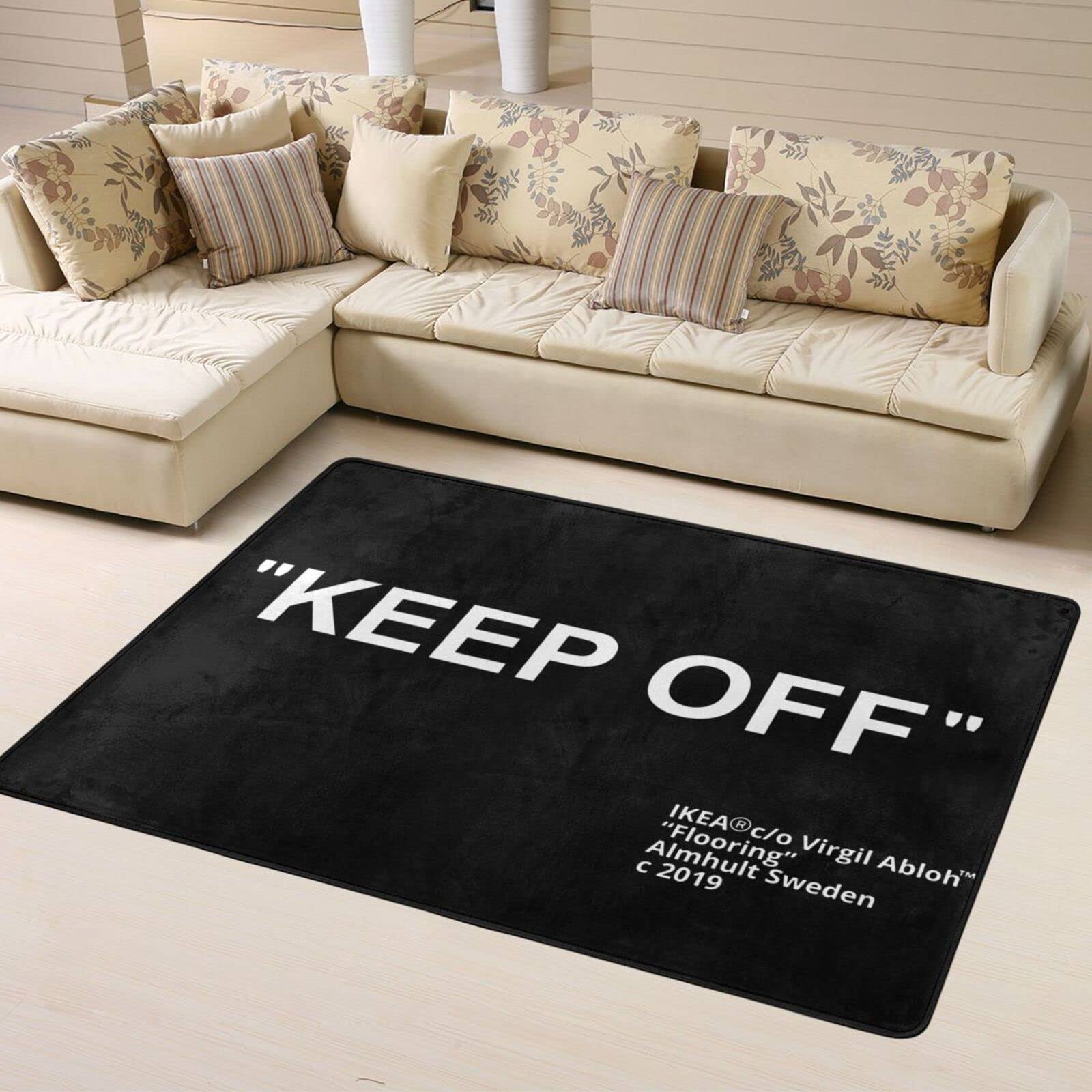 b9993a0a28bf315ff5f0a56e607572e7ad2db79362e45d29e92d58b7a7ff3333.jpg YIKUDU Keep Off Large Rugs Floor Mat Modern Carpet for Home Decoration Area Rug,Cozy Art Decoration Polyester Carpet 36 x 24 inch - Image 1