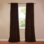 Signature Blackout Velvet Curtain Panel, Java, 84" H x 50" W