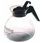 Medelco 12-Cup Glass Stovetop Whistling Kettle
