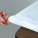 Kwik-Covers 8' Rectangular Plastic Table Covers 30" x 96" (8 Feet), Bundle of 10 - Indoor or Outdoor Fitted Table Covers for Banquet Tables (10 Pack