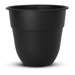 Suncast 15-inch Indoor/Outdoor Resin Flower Planter, Black